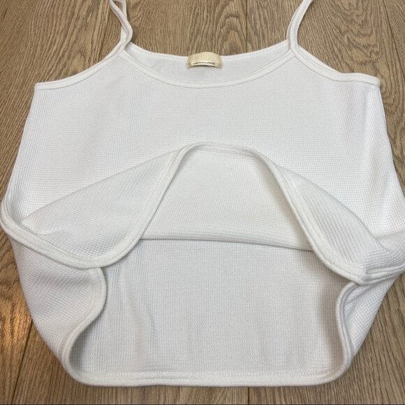 Non-Fiction Homeware Cotton White Tank Top - Picture 6 of 8